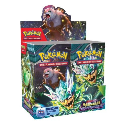 Display 36 Boosters Pokémon – 36 Boosters EV6 – Ecarlate Et Violet : Mascarade Crépusculaire