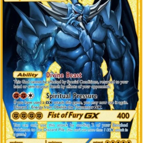 Carte Gold en Métal Pokémon Obelisk