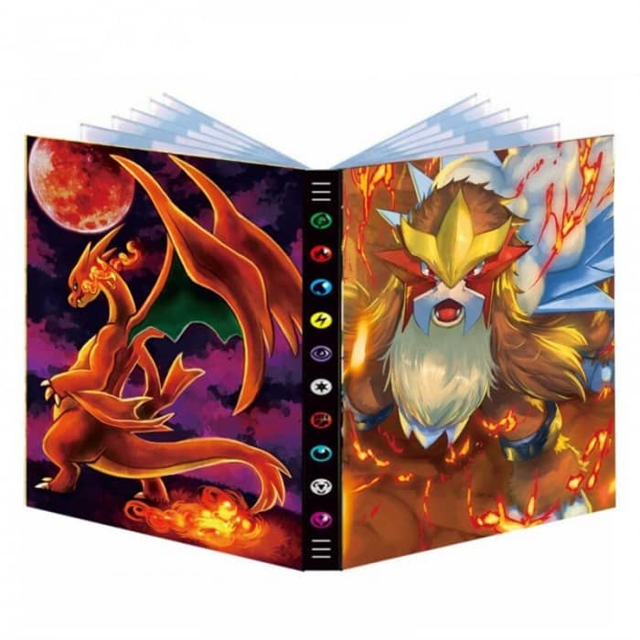 Range Carte Pokémon Entei et Méga-Dracaufeu