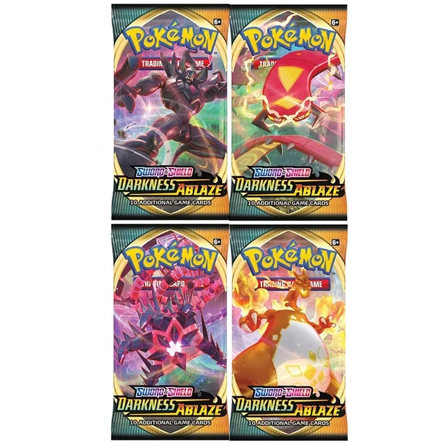 Boosters Pokémon Ténèbres Embrasées – 4 Packs