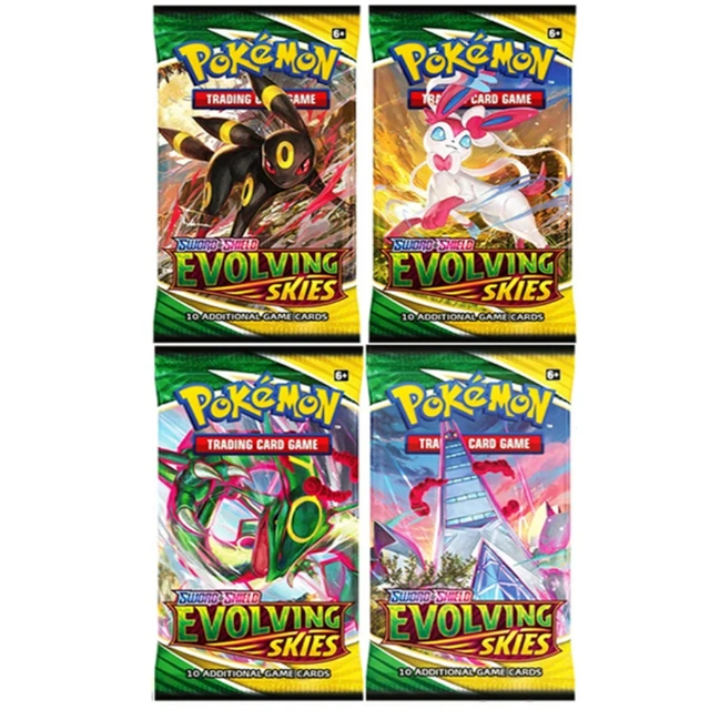 Boosters Pokémon Evolving Skies – 4 Packs
