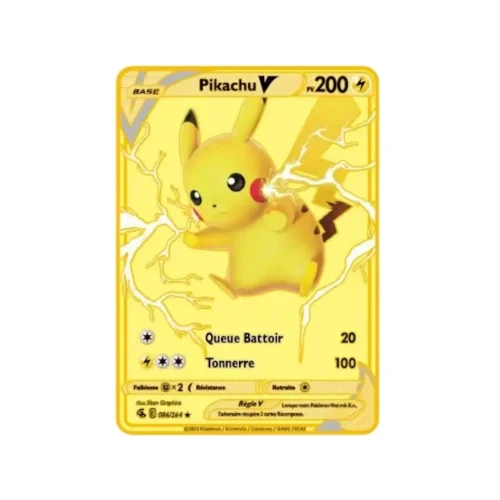 Carte Gold Pokémon Pikachu