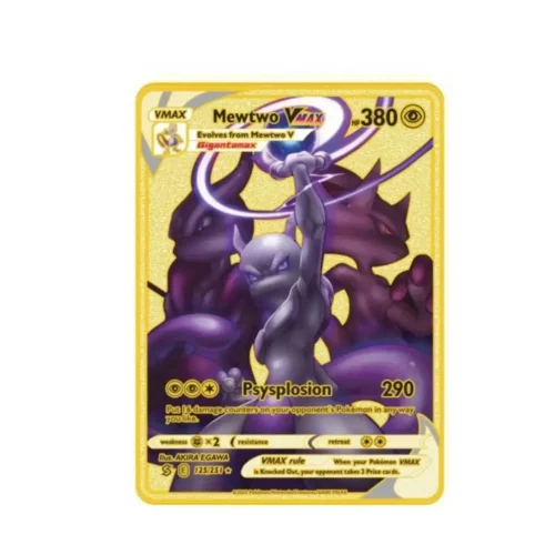 Carte Gold Pokémon Mewtwo Vmax
