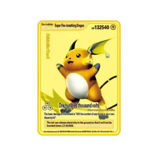 Carte Gold Pokémon Raichu