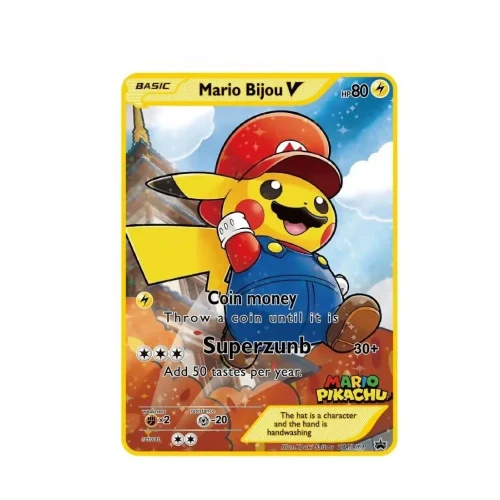 Carte Gold Pika-Mario
