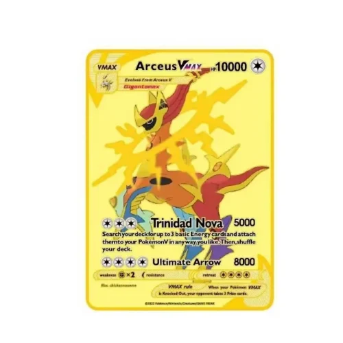 Carte Gold Pokémon Arceus Vmax