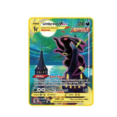 Carte Gold Pokémon Noctali Vmax