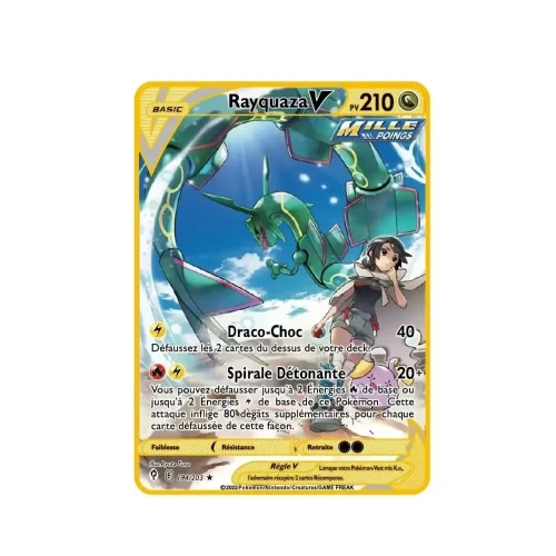 Carte Pokémon Gold Rayquaza Vmax