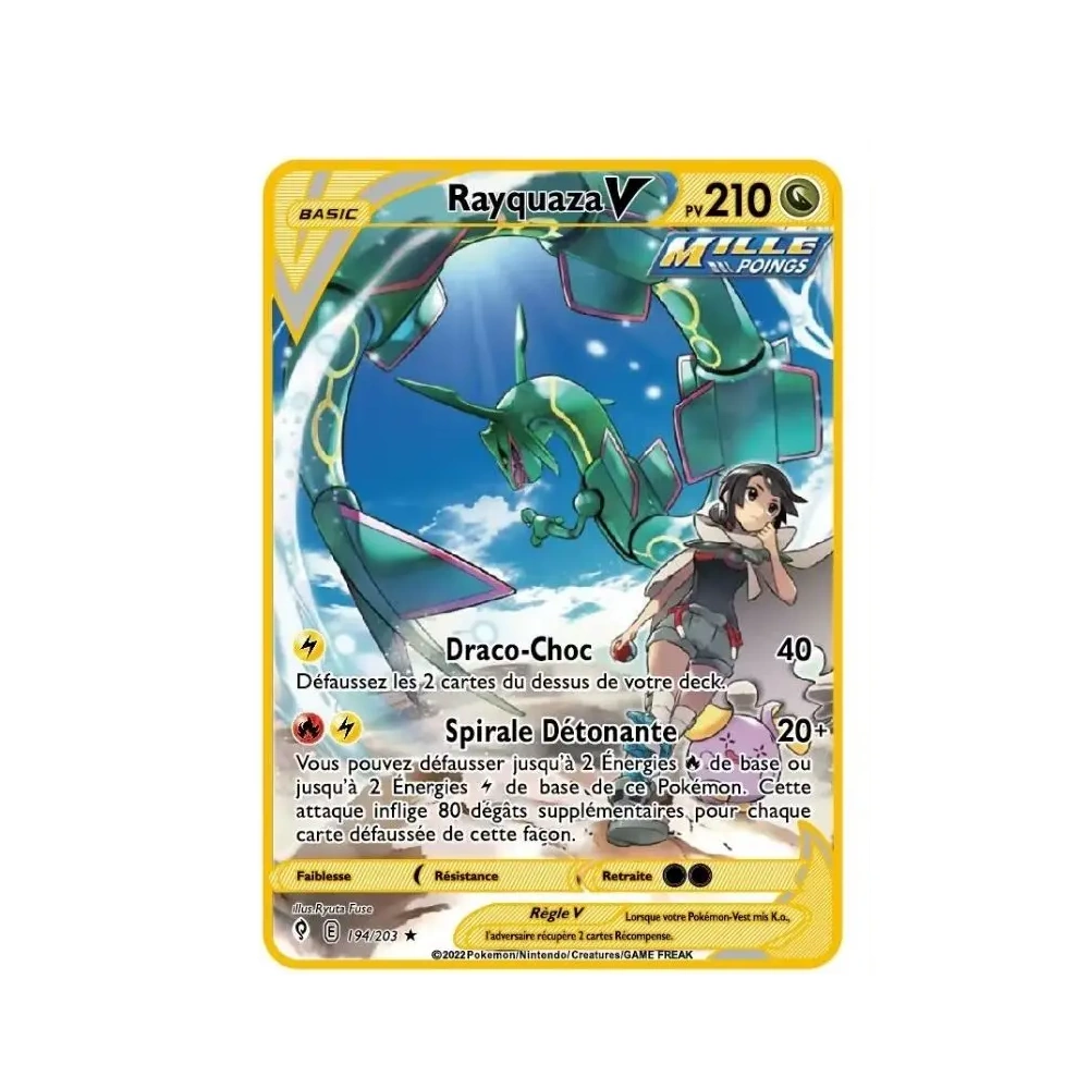 Carte Pokémon Gold Rayquaza Vmax