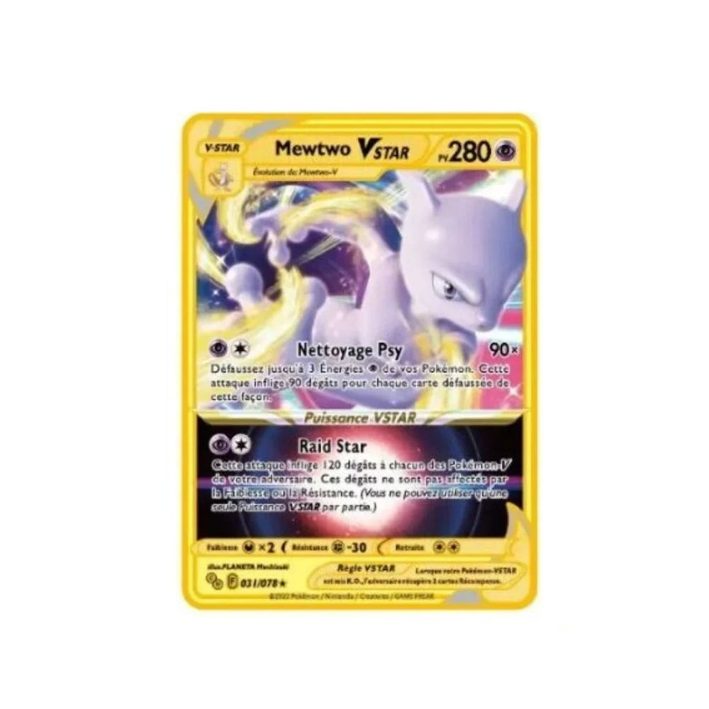 Carte Gold Pokémon Mewtwo Vstar