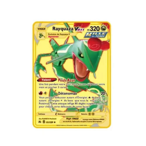 Carte Gold Pokémon Rayquaza Vmax