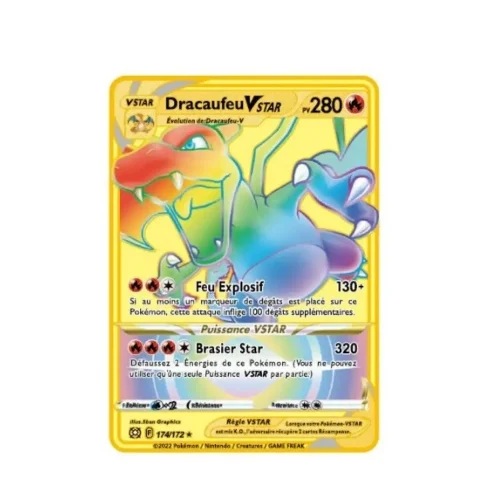 Carte Gold Pokémon Dracaufeu Vstar