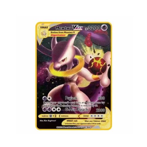 Carte Black-Gold Pokémon Mewtwo Vmax